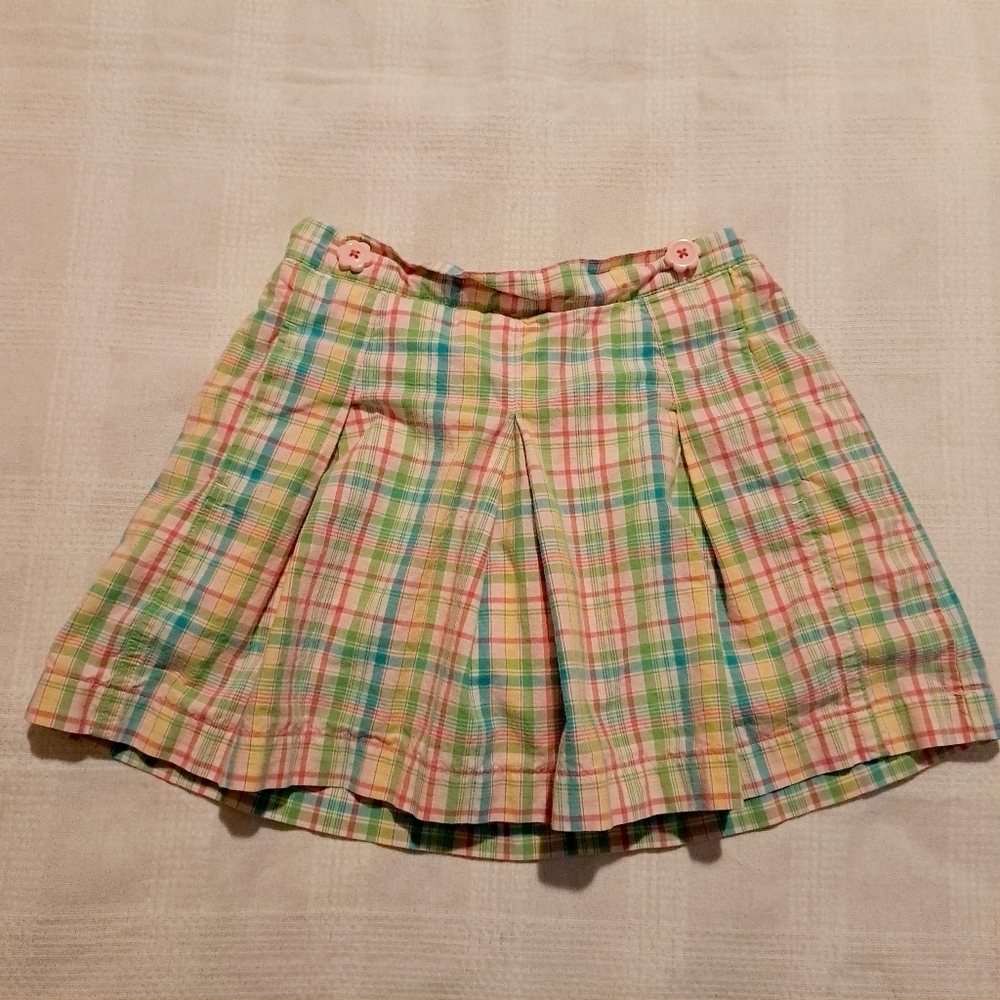 Gymboree girls size 8 plaid skirt with modesty shorts